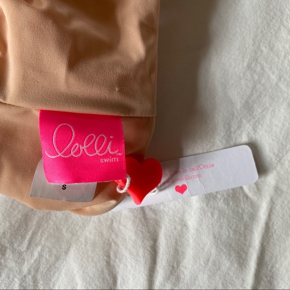 NWT Lolli White Lace Bikini Bandeau Top - Picture 8 of 10